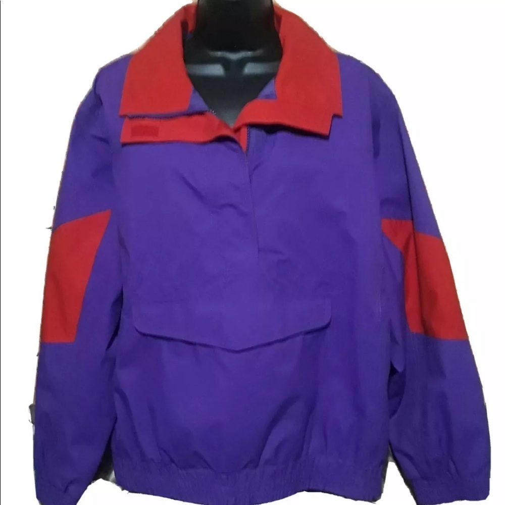 Eddie Bauer quater zip pullover M 90s retro streetwear made in the USA - Picture 3 of 6